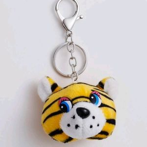 Cartoon Animal Pendant Keychain 🐯